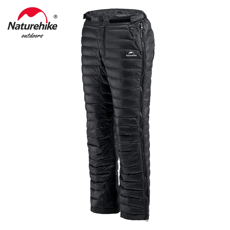 Naturehike 90% Piumino d'anatra Pantaloni 700FP Yushang Doppia cerniera laterale Pantaloni isolanti caldi Pantaloni invernali da esterno antivento impermeabili