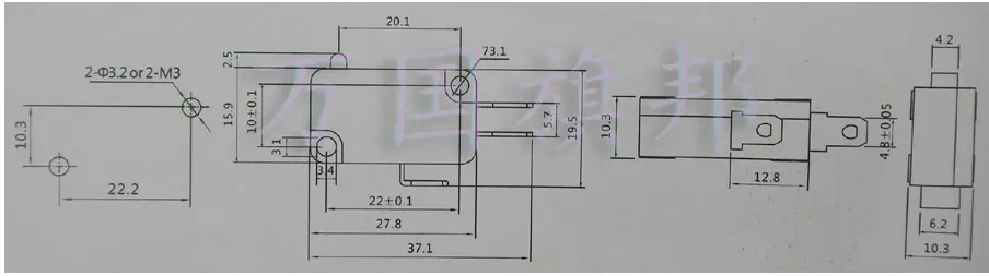 KW1-103-1 Induction cooker Travel Microswitch Switch 16A/250VAC