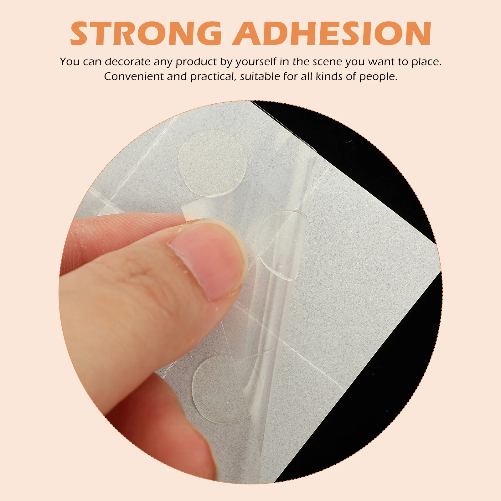 

50 Sheets Clear Adhesive Balloons Dots Double Sided Removable No-Trace Stickers For Wall Decor Window Door Diy Party Decoration