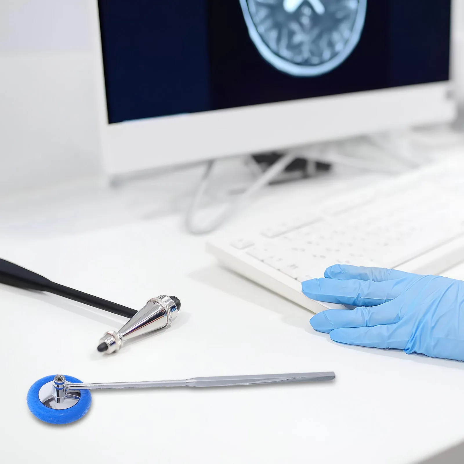 

Неврологический рефлекторный молоток 7,5 дюймов, алюминиевый перкуссионный молоток для коленей, телескопический диагностический инструмент для глубоких сухожилий