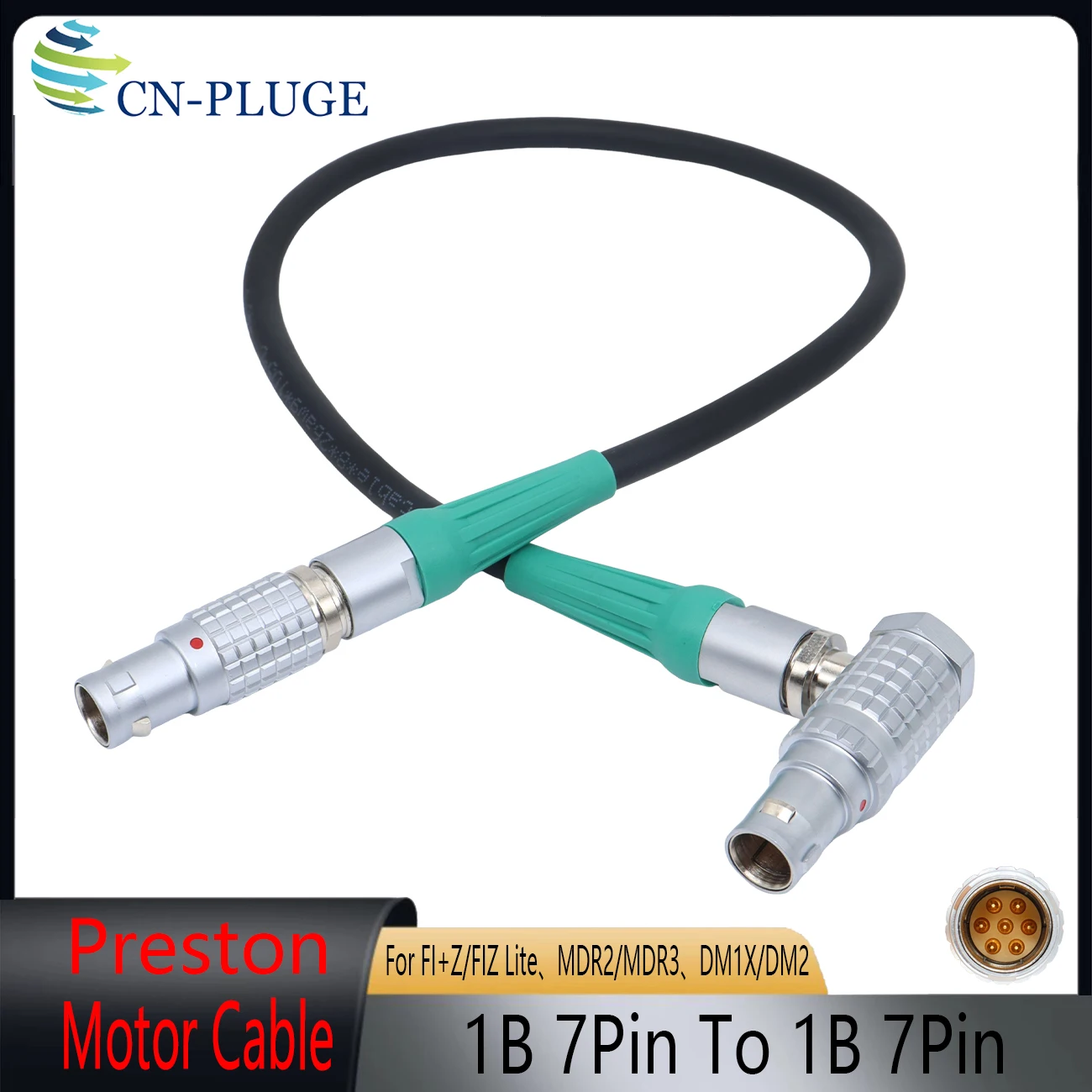 

Беспроводной кабель для мотора FollowFocus Preston FIZ 1B 7Pin-7Pin для цифровых кинокамер MDR2, MDR3, DM1X, DM2, Bartech