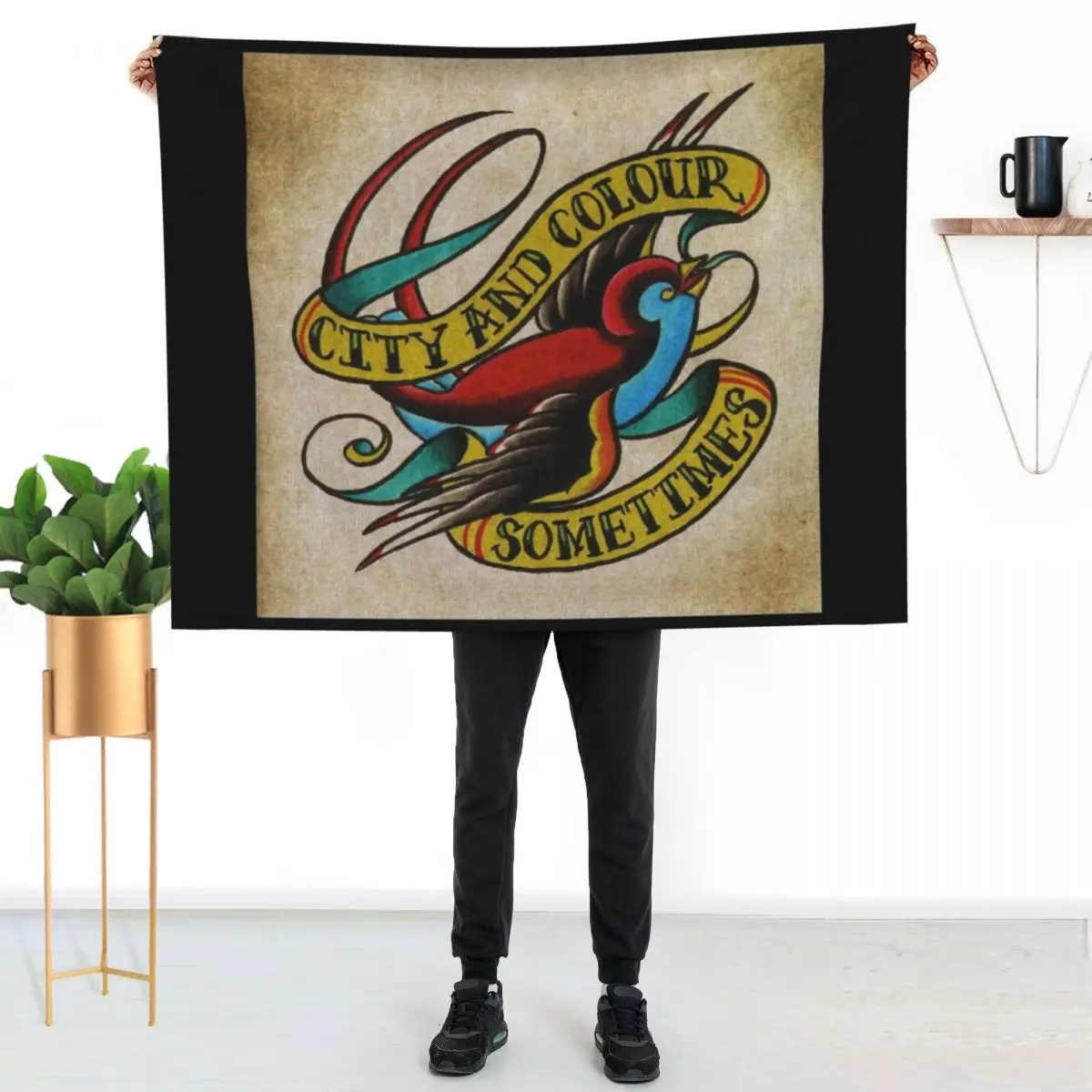 City and Colour sometimes Throw Blanket Kid'S Decorative Sofa Decorative Beds christmas decoration Summer Multi-Purpose Blankets