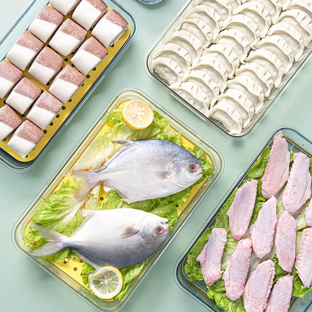 

Pet Preservation Container Transparent Storage Household Kitchen Food Container Sealing Fresh Keeping Box