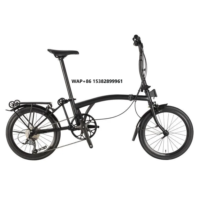 

4OEM Brompton Bicycle Unisex 9 Speed Bicycle Lightweight Bike Pedal Bicycle Folding Bike