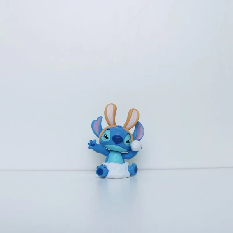 الكرتون Q-نسخة غرزة عمل أرقام سيارة الداخلية سطح المكتب الإبداعية أنيمي تمثال مصغرة زخرفة اكسسوارات دمى اللعب