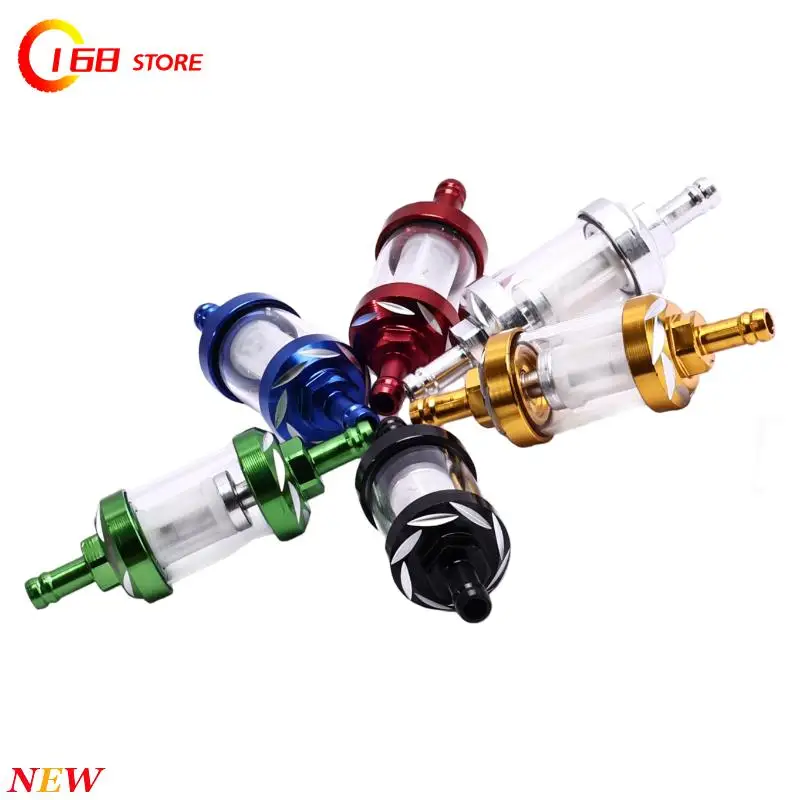 Motorcycle transparent  filter element, fuel filter, detachable fuel filter accessories. Multiple colors available