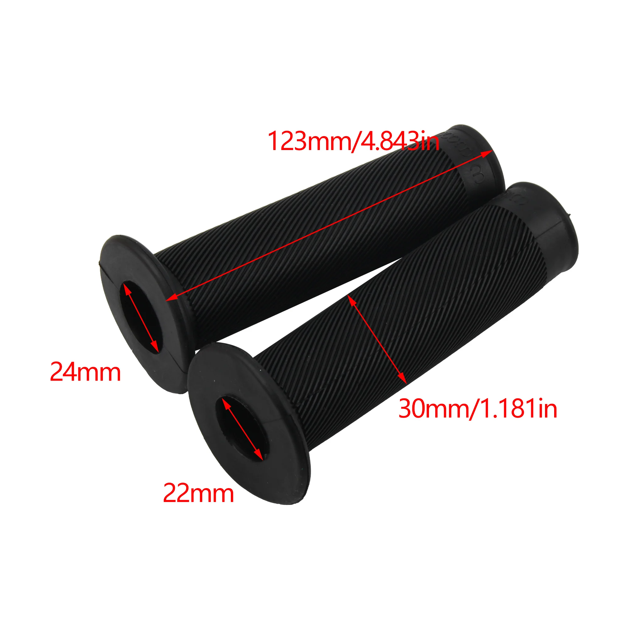 Universal Motorcycle Rubber Non Slip Handle Grip Throttle Grip For Off Road E-Bike Moped Parts 7/8