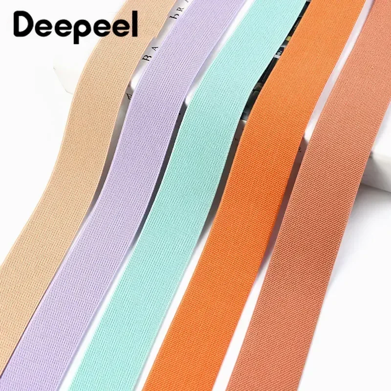 2/5/10M 3/2\'\' 38mm Colored Elastic Bands Thicken Rubber Ribbon for Clothes Dress Pants Belt Band DIY Crafts Sewing Accessories