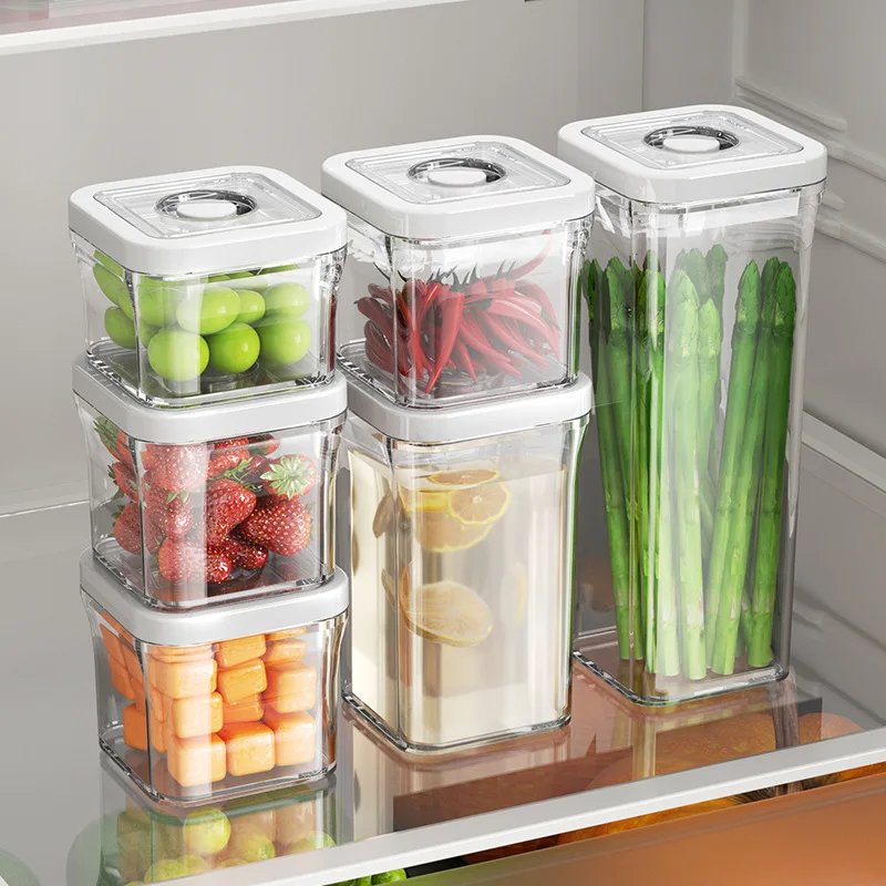 Electric Vacuum Sealed Storage Jar, Food Grade Airtight Container for Refrigerator Dry Goods & Grains
