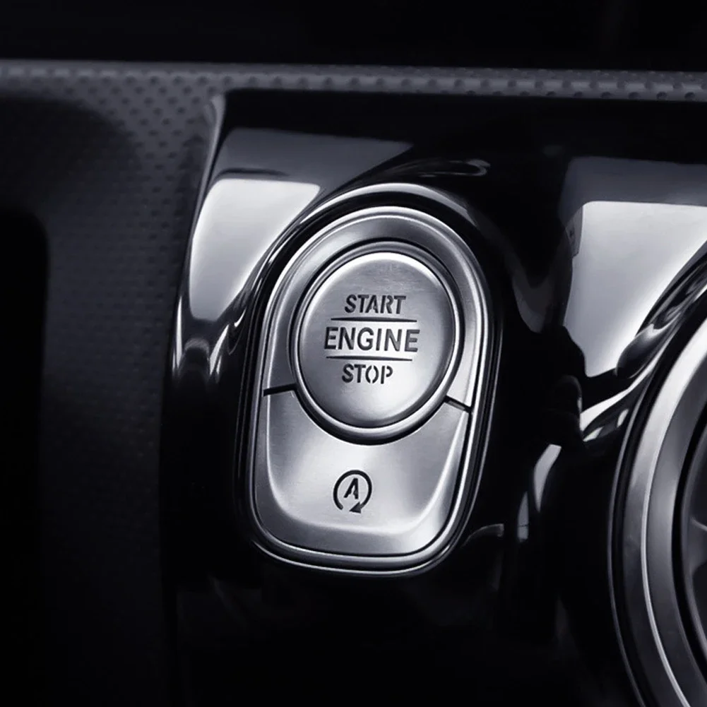 Car Engine Start Stop Button Trim Cover For Mercedes Benz A B CLA GLB GLA Class W177 V177 W247 C118 W118 X247 H247 AMG A35 A45
