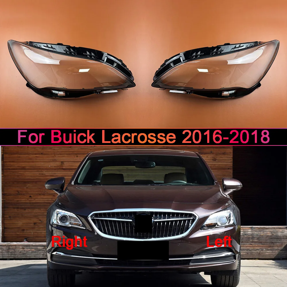 For Buick Lacross 2016-2018 (Low/Medium Configuration) Headlamp Cover Transparent Lampshade Headlight Shell Mask Lens Plexiglass