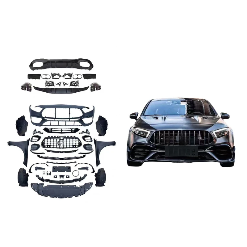 High Quality Full Wide Body Kit Fit for W177 2019-2024 Upgrade Style Includes Front Bumper Rear Lip Fenders