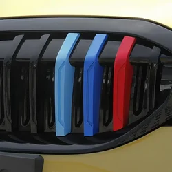 3D Car Front Grille Trim Strips Grill Cover Sticker for BMW G20 2019 2020 2021 2022 2023 New 3 Series M Accessories