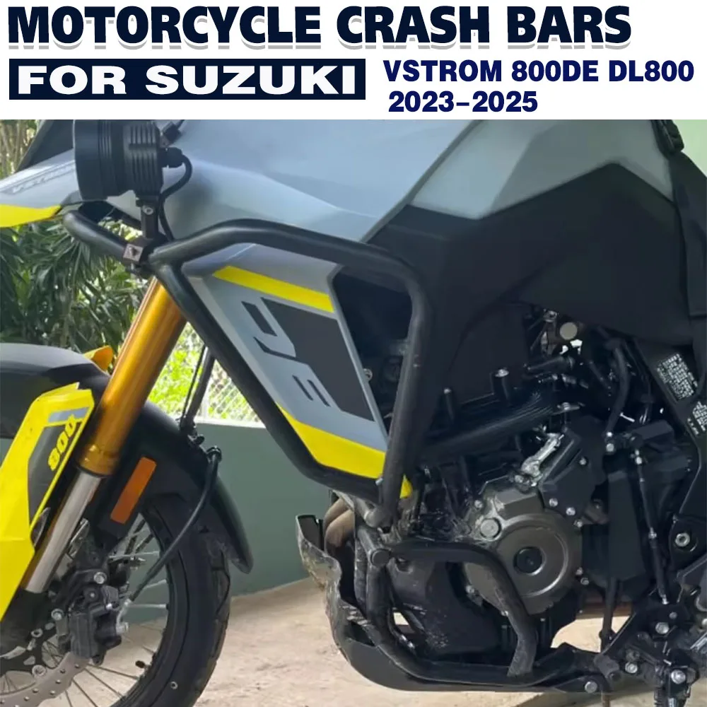 

Для Suzuki V Strom 800DE VSTROM 800 DE DL800 2023 2024 2025 Бампер Защита бака двигателя V-strom800DE Защита аварийной планки для шоссе