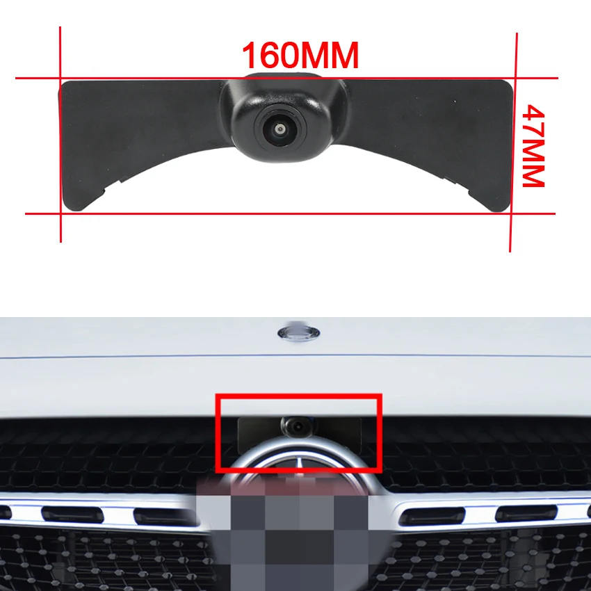 Car Front View Parking Positive Logo Camera For Mercedes Benz GLA H247 EQA GLA180 GLA200 GLA220 GLA250 GLA35 GLA45 2020 2021