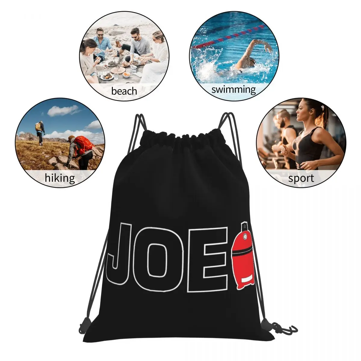 JOE On - Kamado - Carvão BBQ Grilling Fumar Feito Melhor Mochilas Sacos de Cordão Saco Esportivo Sacos de Livro Para Estudantes de Viagem