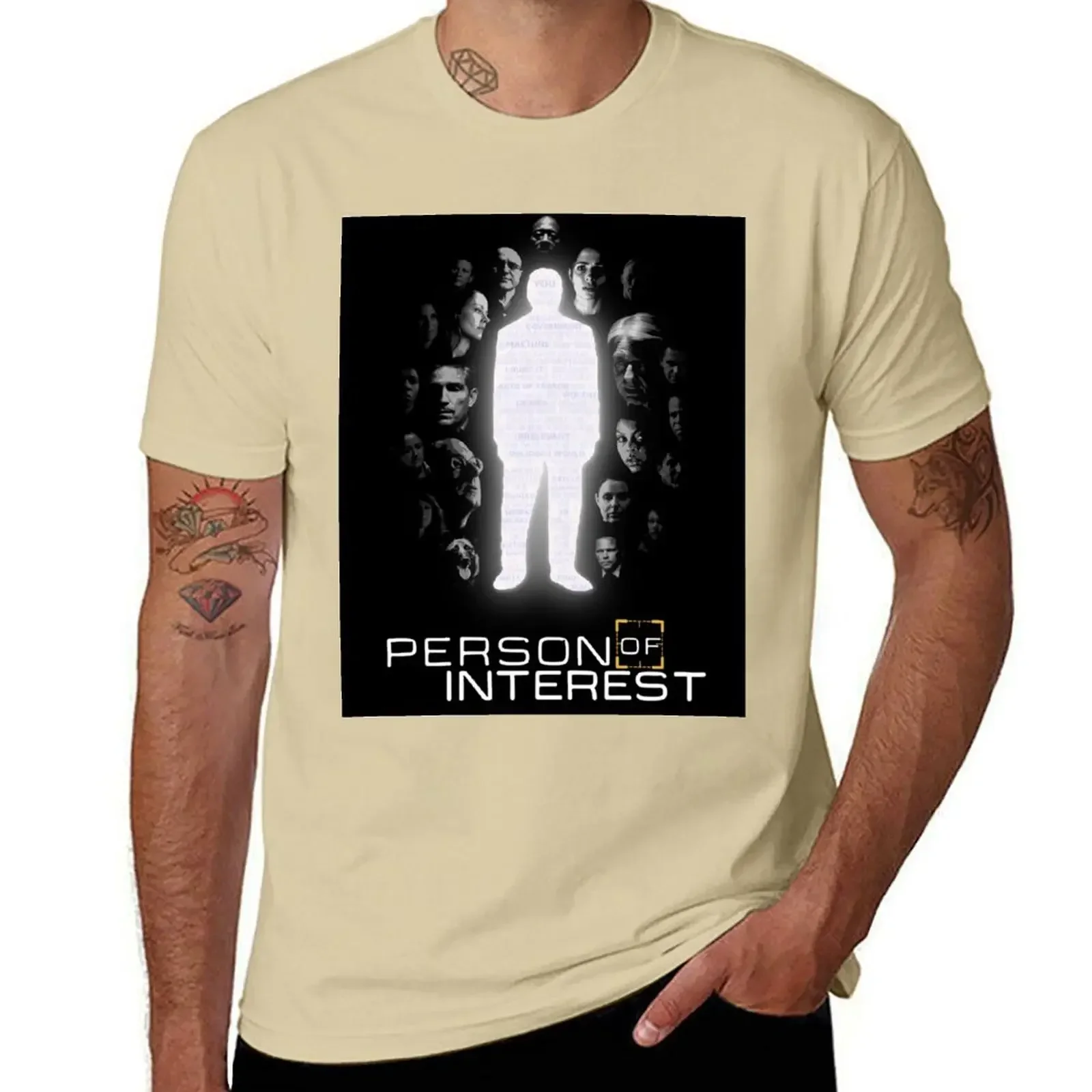 

2025 new model Person of Interest Cast (Root, Shaw, Finch, Reese, Fusco and more) T-Shirt for agraphic shirts mens workout shirt