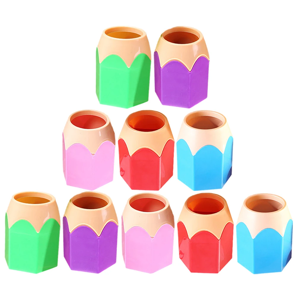 

ABS Desktop Pencil Holder Set Makeup Brush Container Pen Cup Office Storage Organizer for Pens Pencils Scissors Toiletries Large