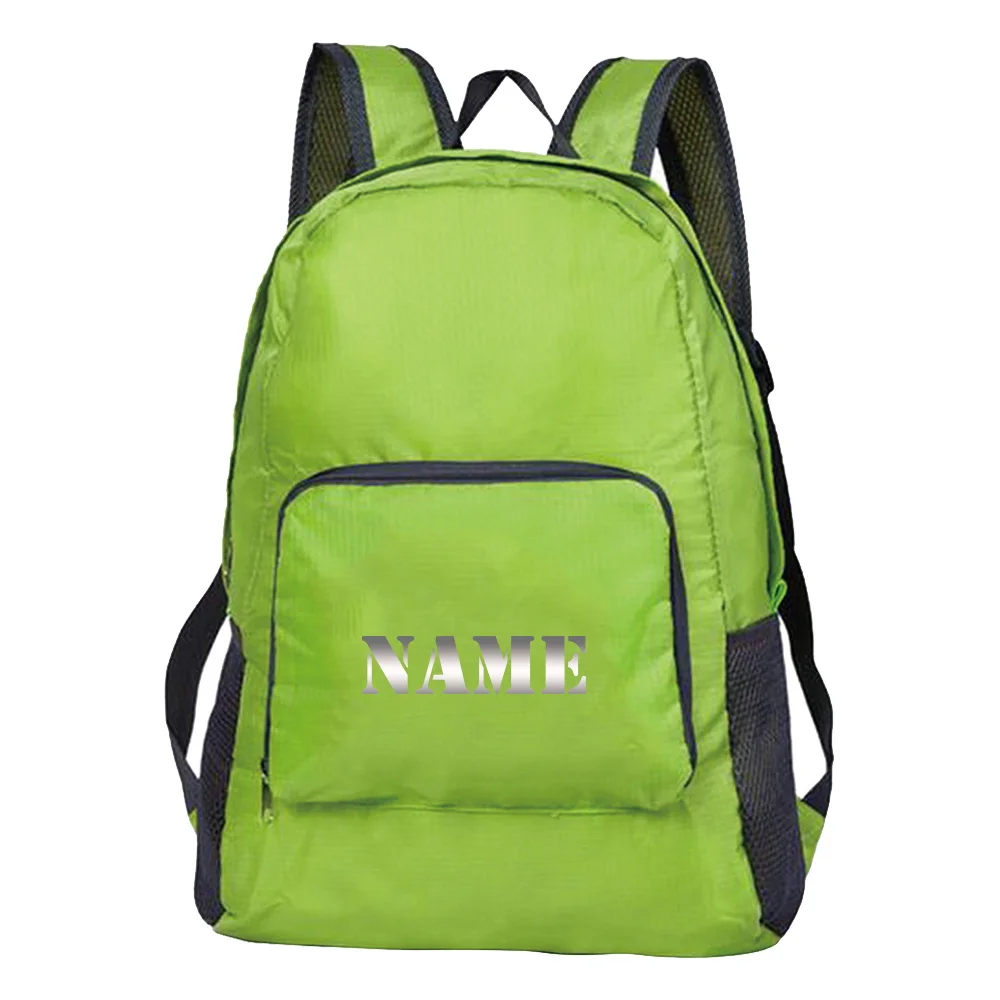 اسم مخصص حقيبة رياضية محمولة المشي لمسافات طويلة التخييم الغبار على ظهره موضة أكياس تخزين سعة كبيرة حزمة السفر في الهواء الطلق