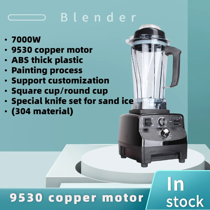 In Stock 2 Jar Multipurpose Blenders Machine Kitchen 6500W 8000W German Chef Double Cup Silver Crest Blender