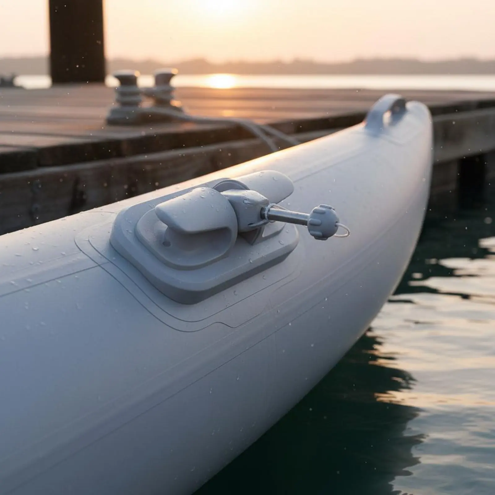 

Inflatable Boat Paddle Lock Easy Installation Dinghy Rowlock Holder Raft Paddle Holder Lightweight Boating Hardware for Fishing