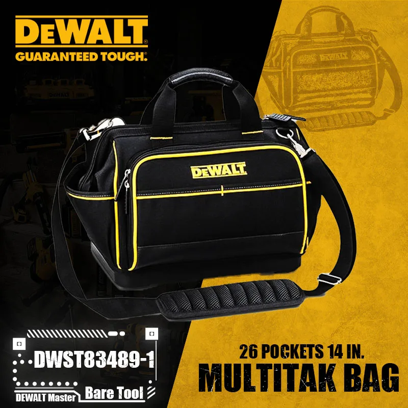 

DEWALT DWST83489-1 26 Pockets 14 in. Multitak Bag Large Capacity Waterproof Portable and Durable Tool Accessories
