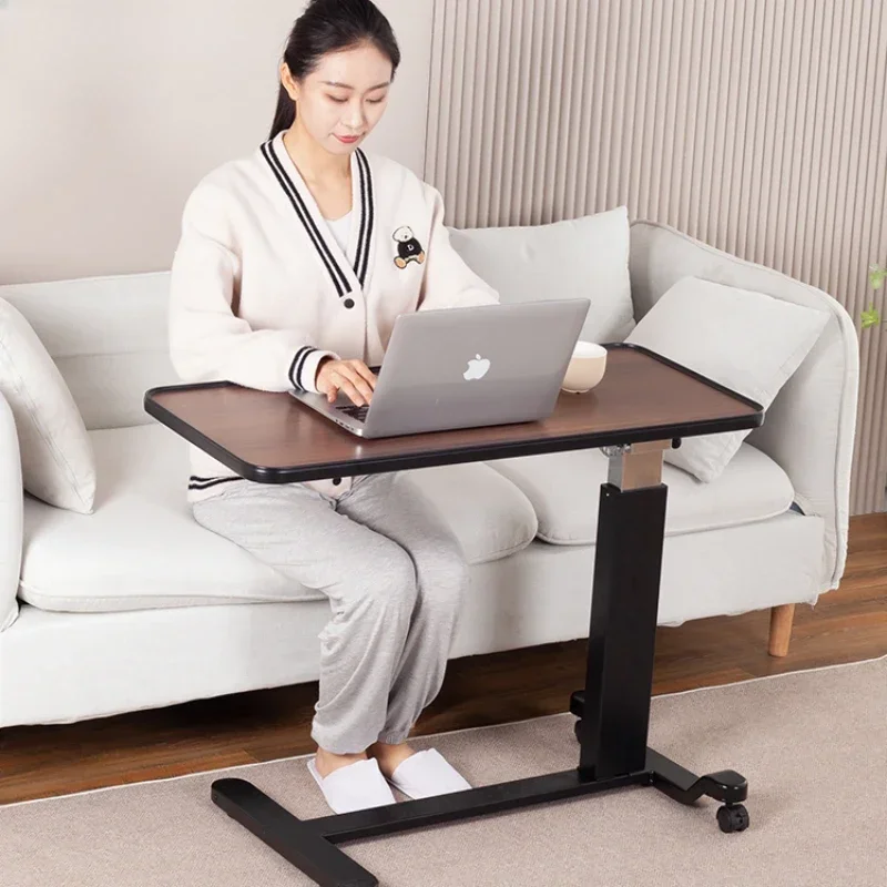 Comodino mobile con ruote, pieghevole pneumatico per letti domestici