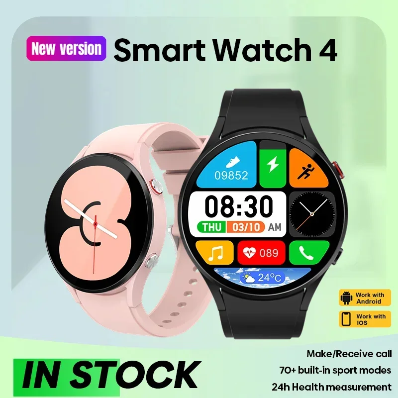 

2024 Brand Smart Watch Men 1.43'' AMOLED HD Display Sport Watches Women GPS Tracker IP68 Waterproof Smartwatch 4 For Android iOS