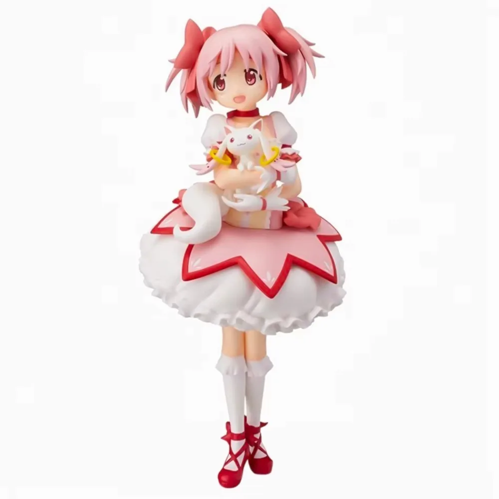 Figurine de dessin animé Magikano Puella Magi Madoka Magica, 18cm, modèle de poupée en PVC, décoration de bureau, Figurine d'action, jouets de collection, cadeaux pour enfants