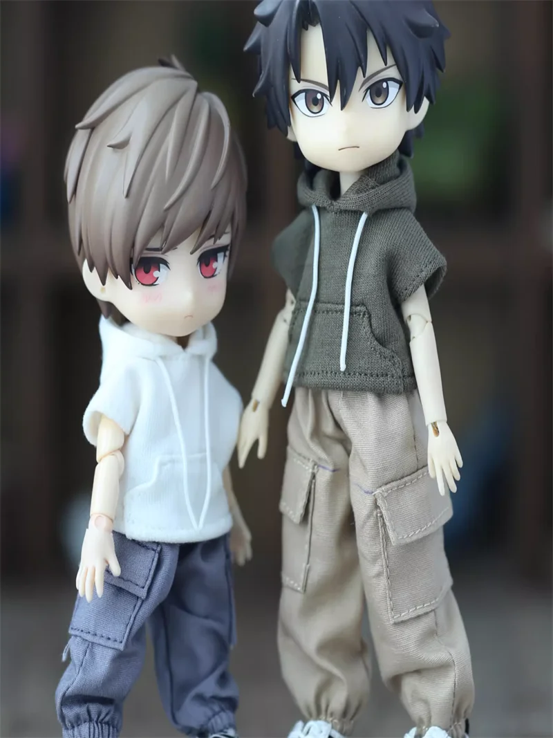 الحلزون 1/12 12 نقطة Ob11 ملابس دمى العصرية أكمام هوديي سترة غير رسمية نموذج Ashi 2.0 P8 P9 P10 الجسم في الأوراق المالية