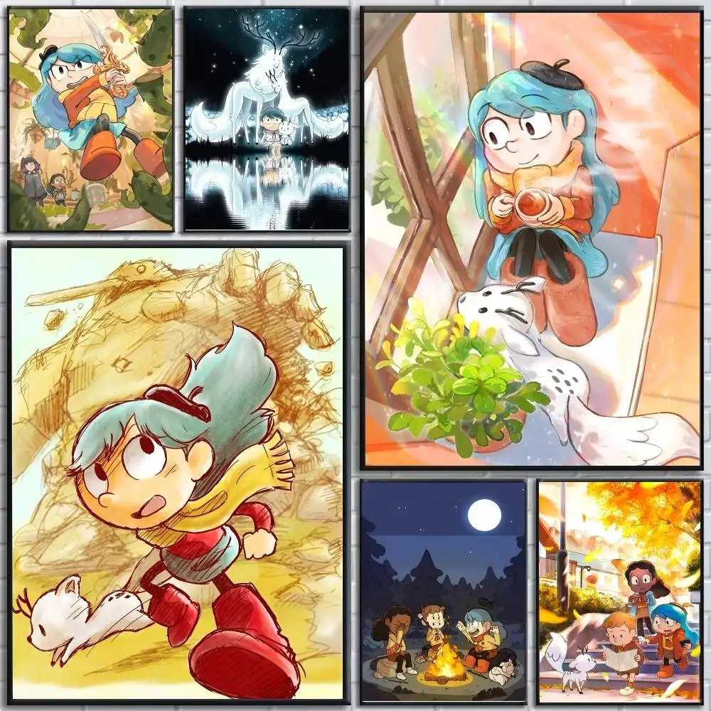 Cartoon Anime H-Hilda posters Self-adhesive Paper Print Home Living Room Bedroom Entrance Bar Cafe Art