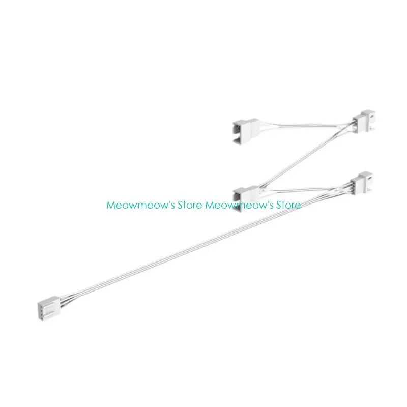 W91A Lunghezza flessibile 4pin PWM Connettori Filo estensione per PC Slitt da ventola raffreddamento