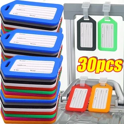 1/30PCS Luggage Tag Boarding Shipping Plastic Baggage Tags Travel Accessory Women Men Suitcase ID Address Name Holder Bag Label