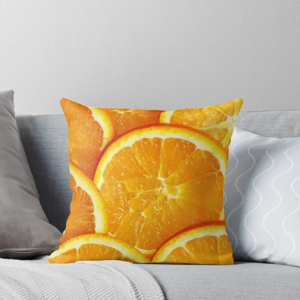 Orange is the happiest colour Throw Pillow Decorative Sofa Cushion luxury throw pillow covers pillow