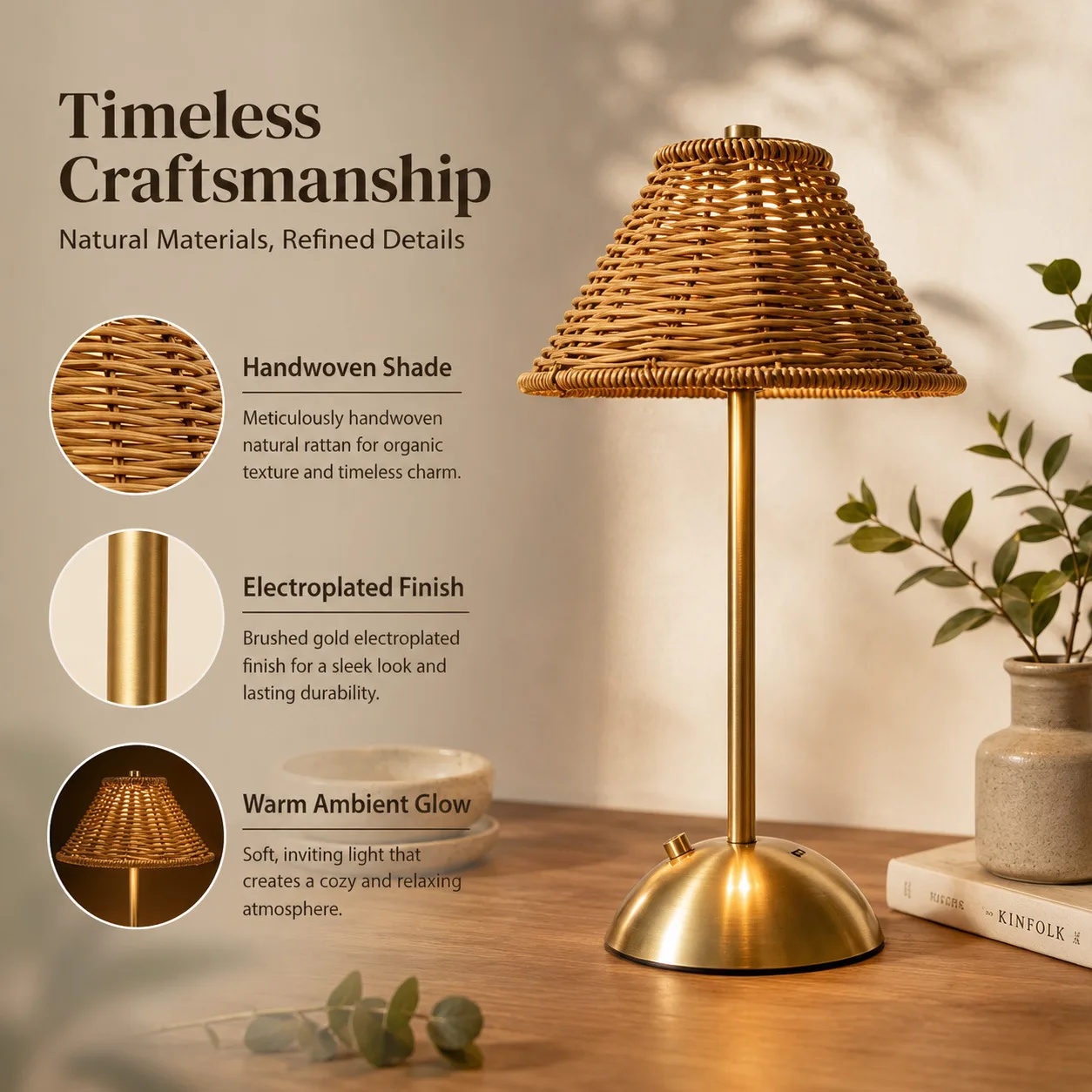 Simple Nordic Fabric Bedside Lamp Energy Saving LED Remote Control Atmosphere Night Light Creative Bedroom Table Decor