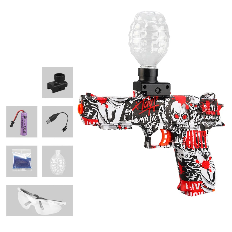 3.7V Battery Boy Beads Balls Gun Electric Shoot Outdoor Team Collaboration Multiple Options And Colors Available image 3