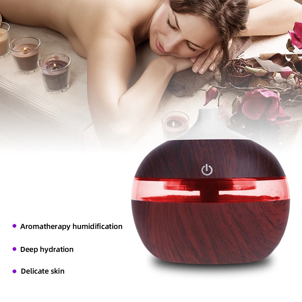 مرطب USB صغير مع موزع روائح عطرية 3 في 1 لسطح المكتب، تشغيل بلمسة واحدة ومفتاح مفتاح للمنزل/المكتب