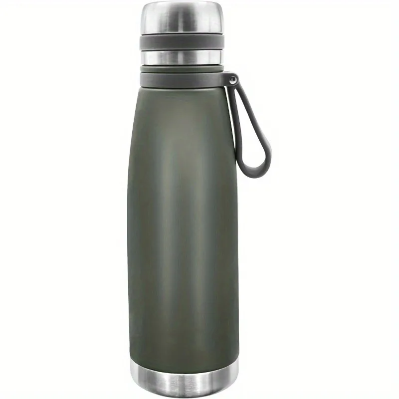 1Pc Wide Mouth Insulated Stainless Steel Thermos 22oz Leak Resistant Drink Container for Commuting Picnic Travel