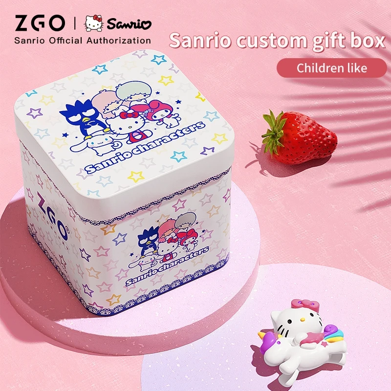 ZGO X Sanrio Hello Kitty Watch For Kids Primary School Student Wristwatch Waterproof Electronic Watches Middle School Girls 8391