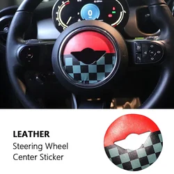 Steering Wheel Stickers For Mini cooper  Accessories For R55 R56 R57 R58 R59 R60 R61 3D Dedicated Car Sticker