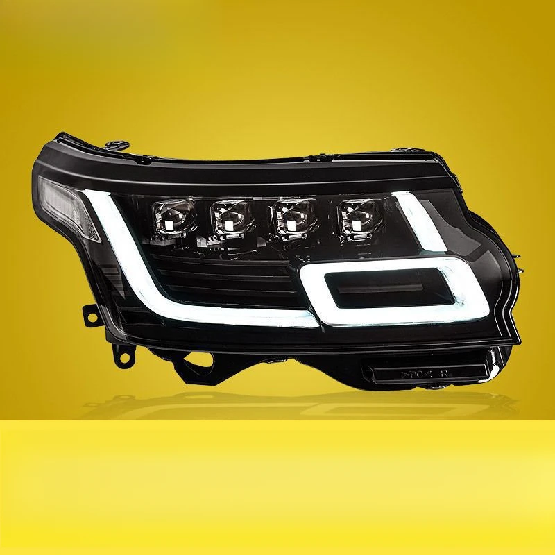 Suitable for 2014-2017 Range Rover Executive Edition Headlight Assembly Old Modified New LED Daytime Running Light Lens Headligh