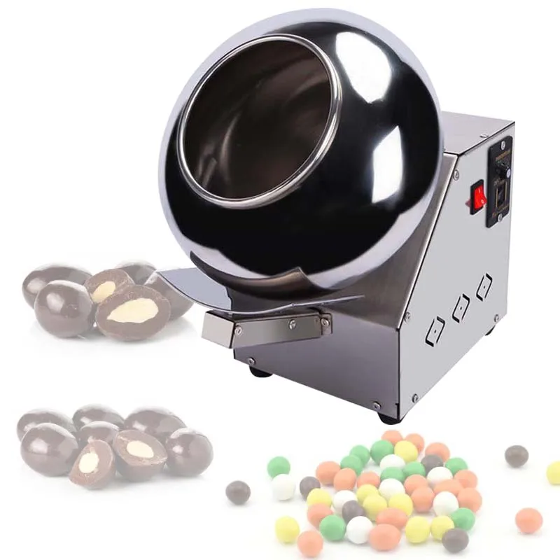 30cm  Roller Chocolate Sugar Coasting Machine Commercial Vertical Coater Machine Chocolate Bean Coating Polishing Machi