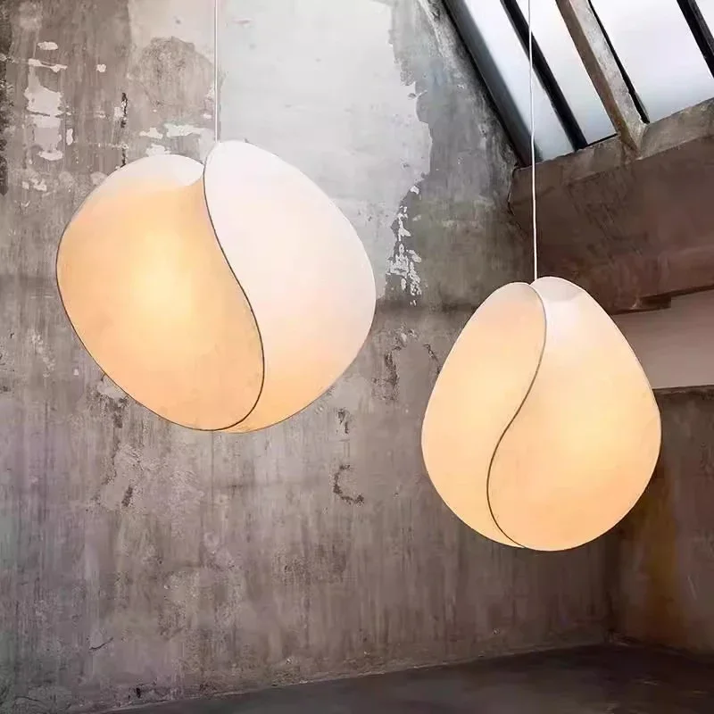 Japanese Wabi Sabi Silk Restaurant Pendant Living Room Creative Restaurant Kitchen LED Pendant Indoor Lighting Home Furnishings