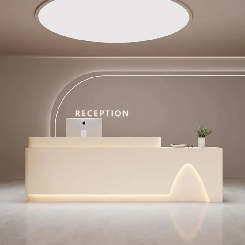 Executive Modern Reception Desks Podium Church Study Luxury Shop Reception Desks Restaurant Empfangstheke Luxury Furniture