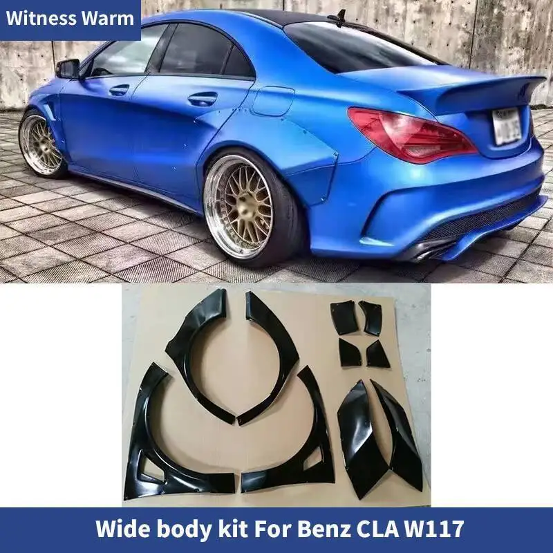 Kit carrosserie large pour W117 C117 CLA250 CLA260 CLA45, extensions d'ailes pour Benz CLA W117 14-18, modification automobile
