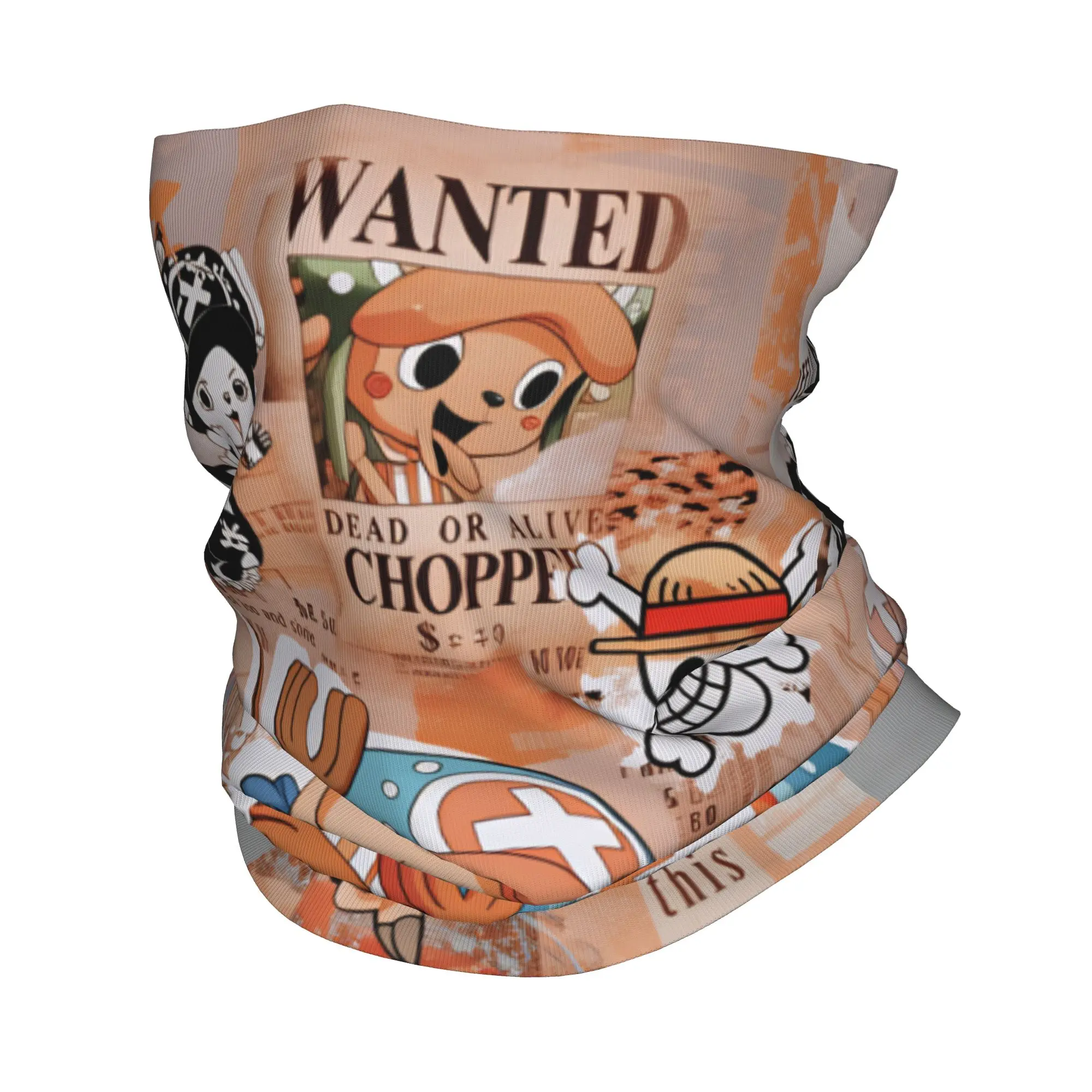 One P-Pieces Tonys Choppers Bandana Neck Gaiter Windproof Face Scarf Cover Cartoon Deer Adventure Comic Headwear Tube Balaclava