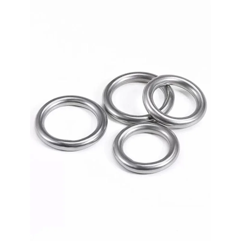 

304 Stainless Steel Solid Welded Ring M3 to M16 - Heavy Duty O-Shape Connector for Rope, Chain, Sailing, Hammock, Yoga, Dog Leas