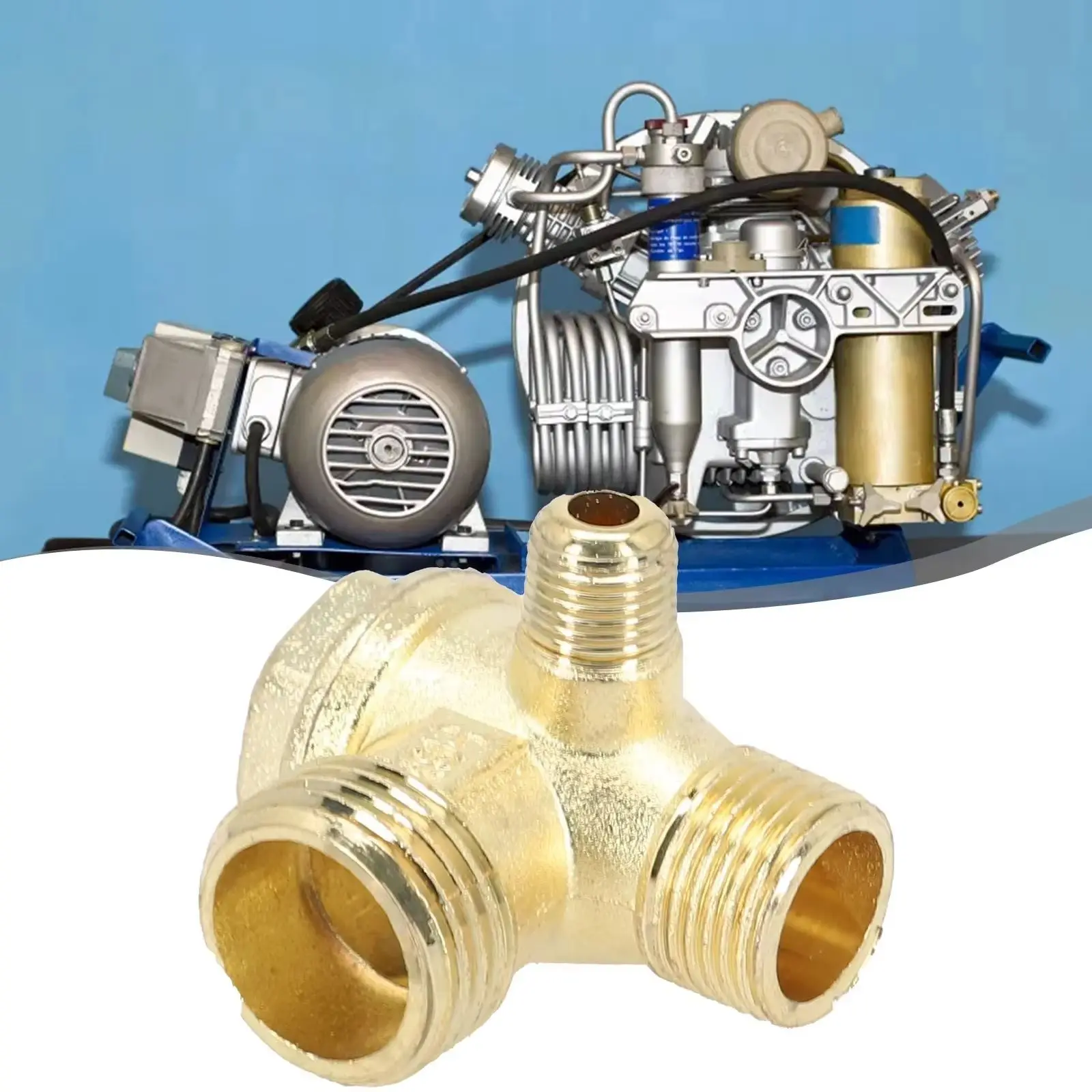 Air Compressor Check Valve 3-way Unidirectional Check Valve Connect Pipe Fittings For Air Compressor Pipe Fittings Check Valve