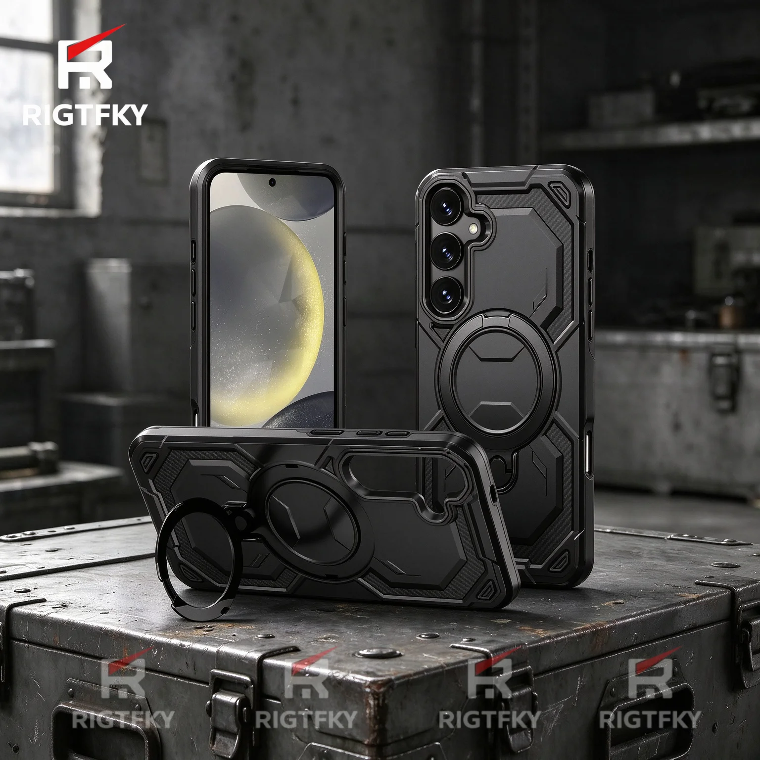 Case for Samsung A56 A36 A26 A16 A17 A18 A55 A35 A25 A15 Magnetic Guardian Heavy Shock Absorption Protective Rotatable Kickstand