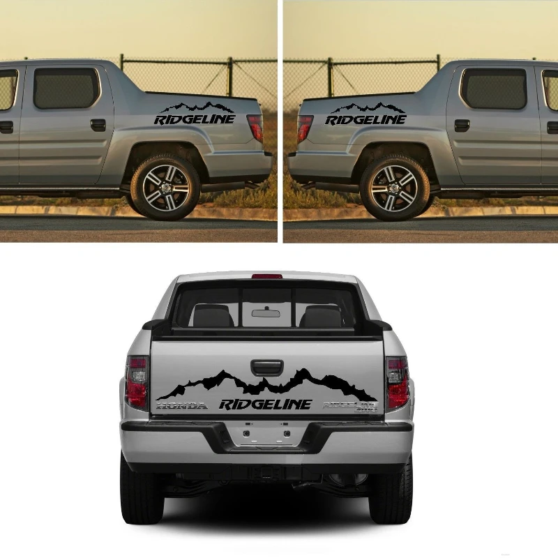 Car Vinyl Stickers For HONDA RIDGELINE Exterior Decoration Sport Off road Customized modification decals